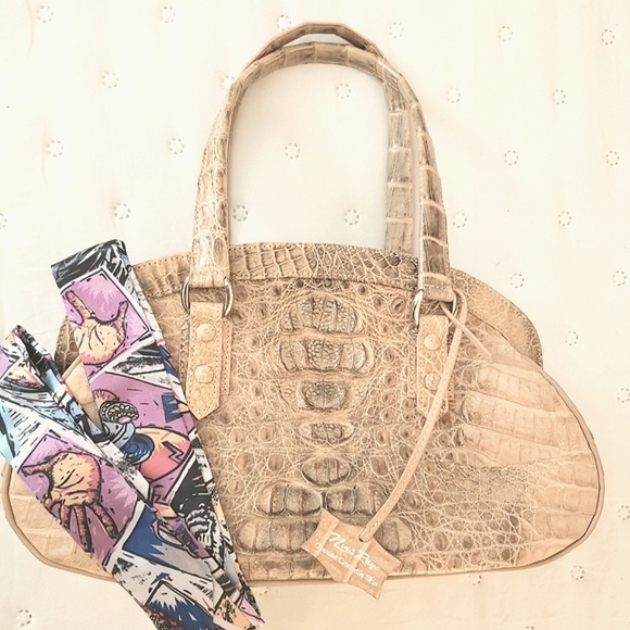 Nina Raye Handbags - Hornback crocodile satchel by Nina Raye 13x8